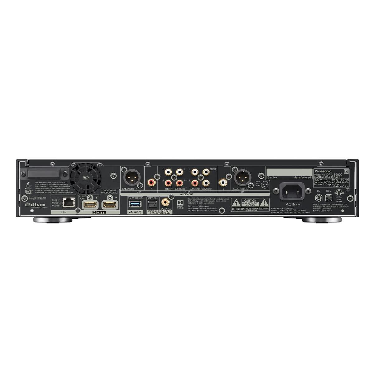 Panasonic Panasonic DP-UB9000P1K Reference Class 4K Ultra HD Blu-ray Player with HDR10+ and Dolby Vision Playback