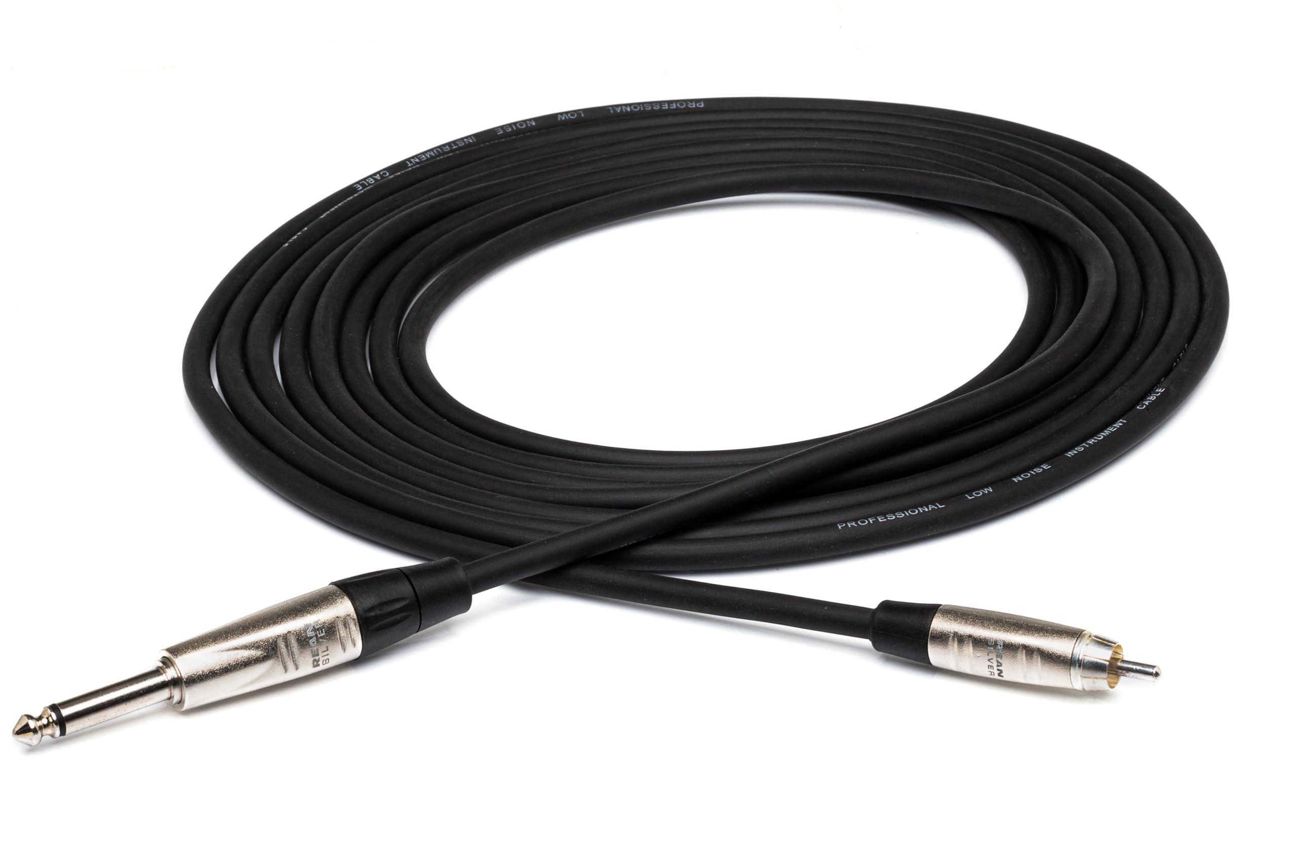 HOSA Hosa HPR-015 Pro Unbalanced Interconnect Cable - 1/4-inch TS Male to RCA Male - 15 foot