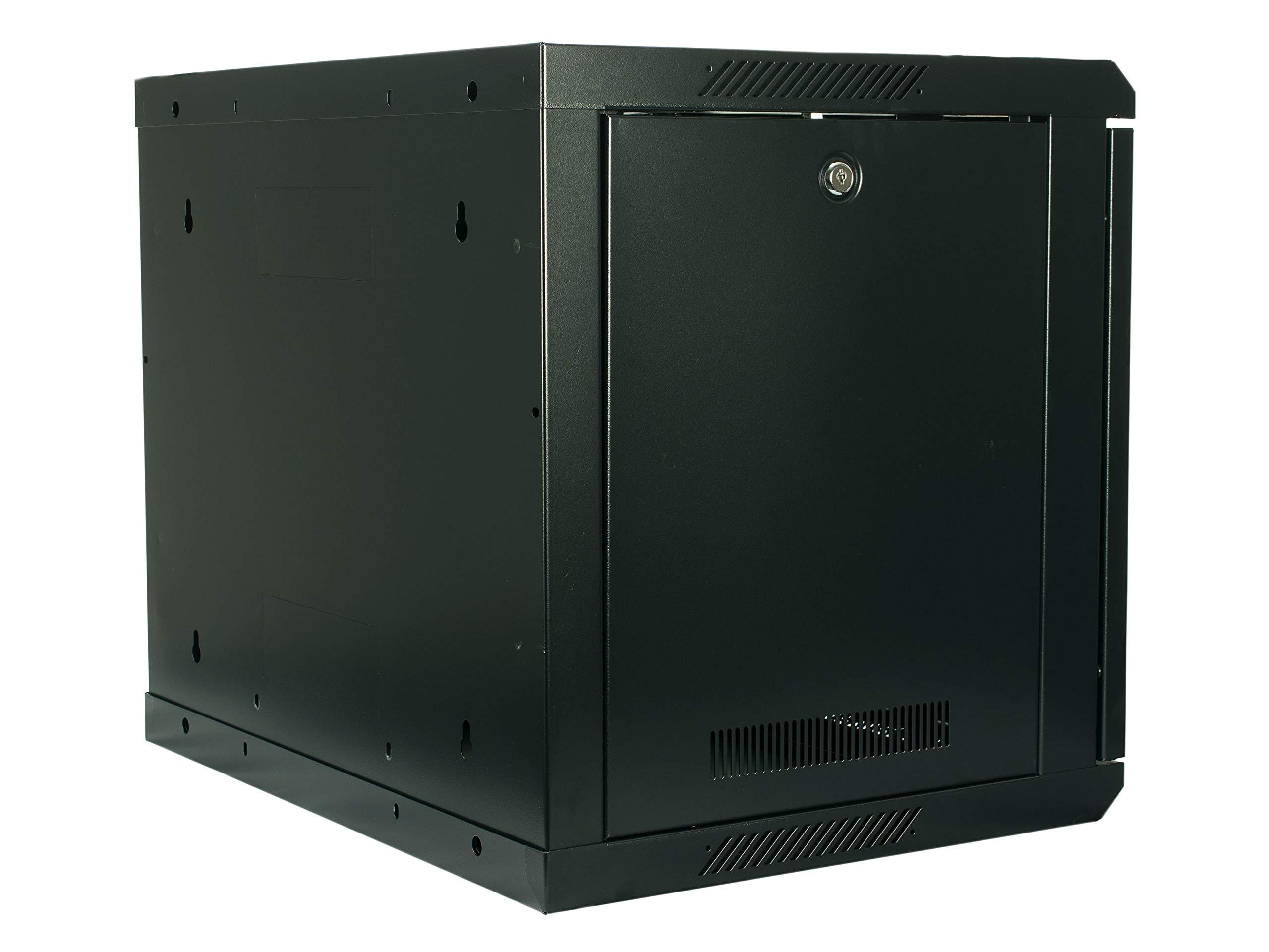 Networx® Networx 6U Wall Mount Server Cabinet - 18 Inch Depth, Vented Door, Flat Packed