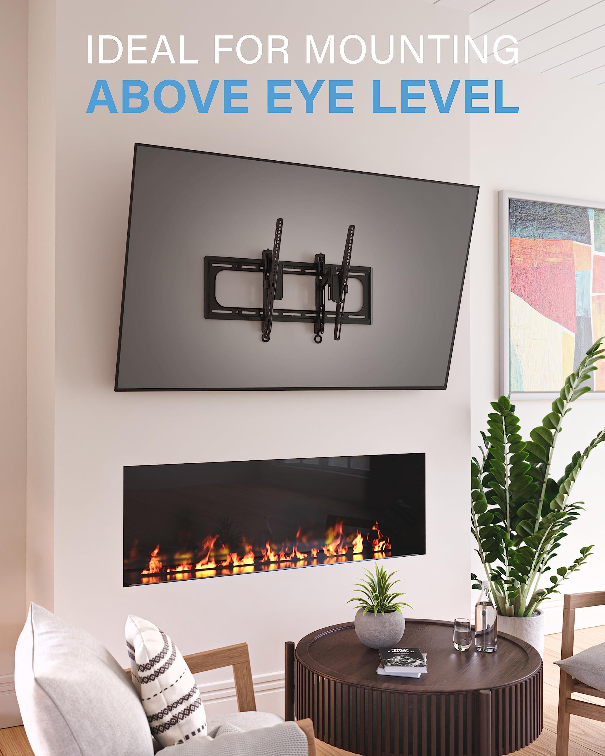 Sanus SANUS Tilting TV Wall Mount for Large TVs Up to 90 - Premium Tilt Mount w/Universal Fit - Smooth 5.7\" Extension Allows for Cable Management - Includes Hardware & Drill Template for Easy Install