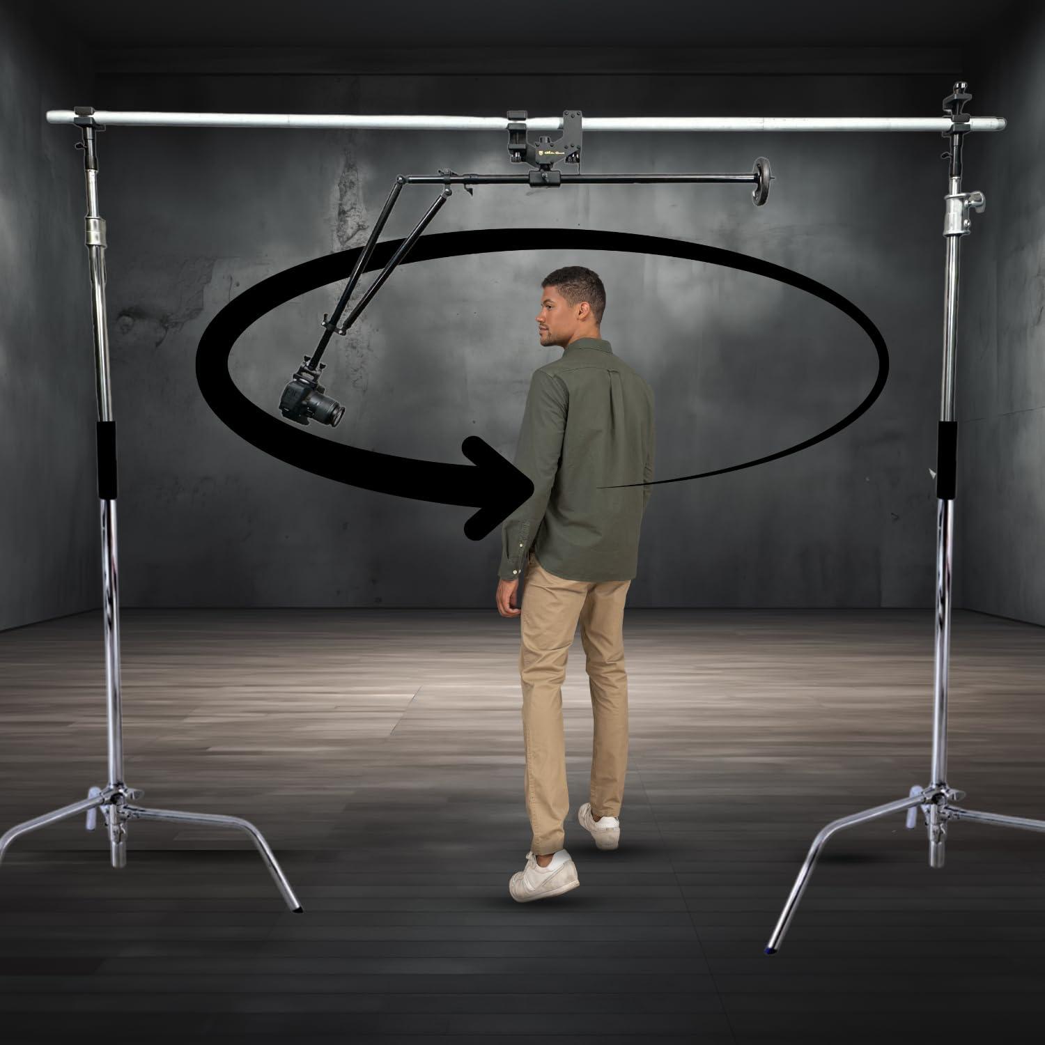 Glide Gear Glide Gear REVO 75 Top-Down 360 Degree Rotating Orbital Photo Video Platform for Camera Rig Mirrorless DSLR Cameras, Spinning Camera Rig for Commercial Videography, Product Photography, Food Shooting