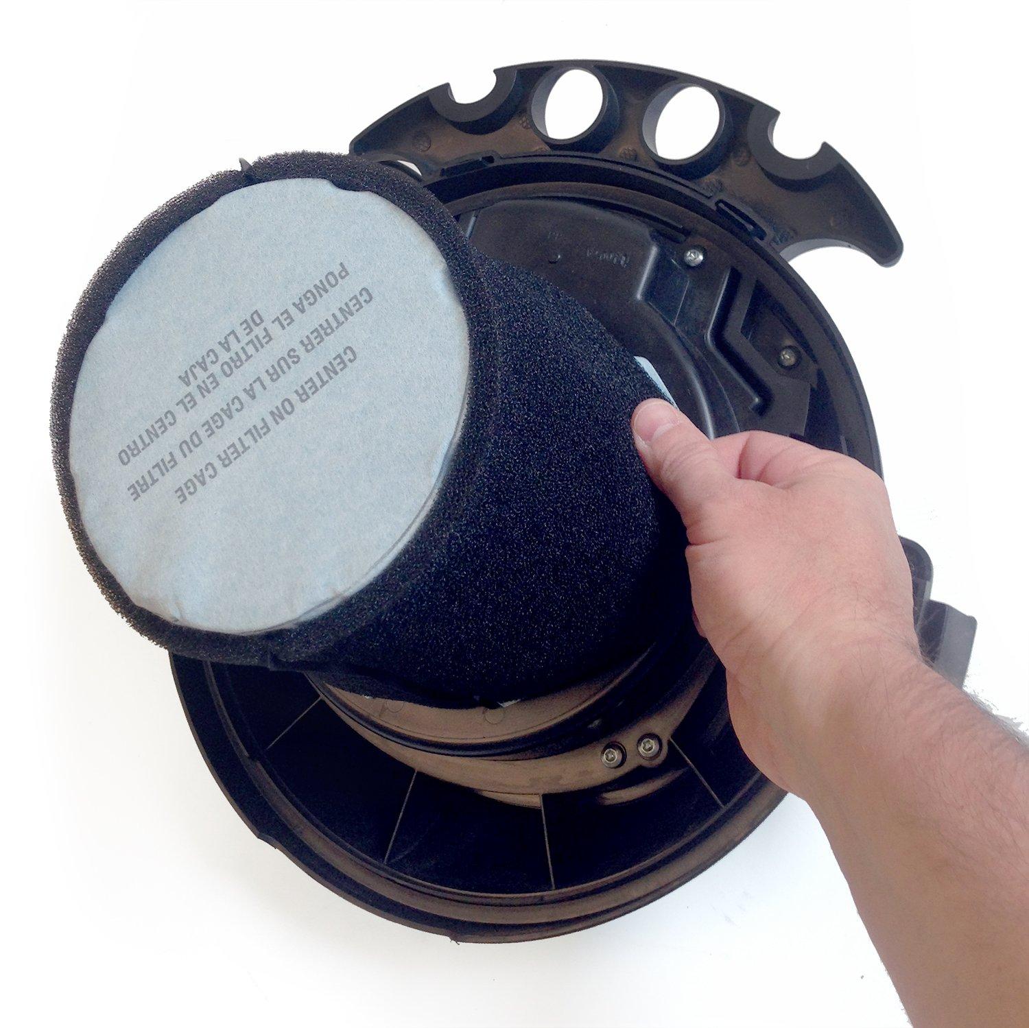 WORKSHOP Wet/Dry Vacs MULTI FIT Wet Vac Filter VF2001 Washable and Reusable Foam Sleeve Wet/Dry Vacuum Replacement Shop Vac Filter for Most 5 Gallon and Larger Shop Vac Branded Vacuum Cleaners