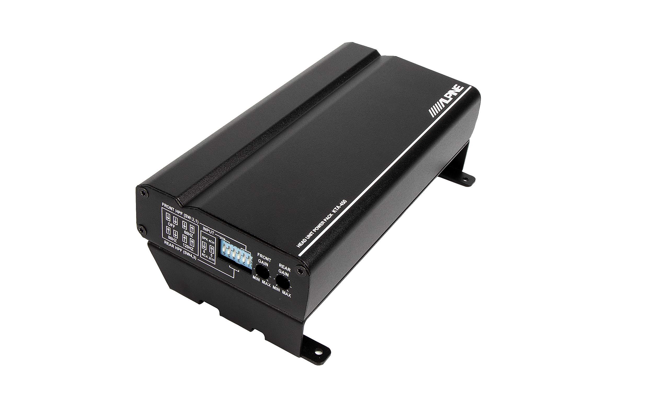 Alpine Alpine iLX-W770 Receiver with Apple CarPlay and Android Auto Includes KTA-450 4-Channel Power Pack Amplifier