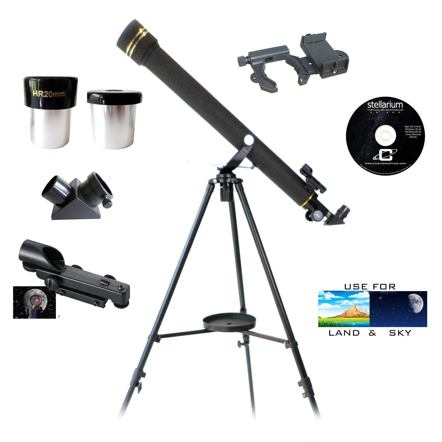 Galileo Galileo 700mm x 60mm Smartphone Photo Adapter Refracting Telescope