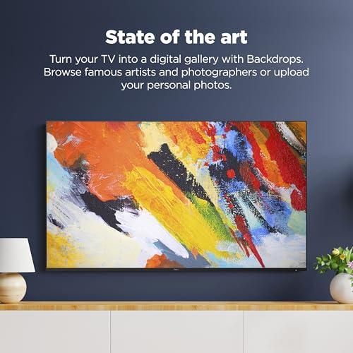 Roku Roku Smart TV 65-Inch Pro Series 4K QLED RokuTV with Backlit Roku Voice Remote Pro, Dolby Vision IQ, 120Hz Refresh Rate Live Local News, Sports, Gaming