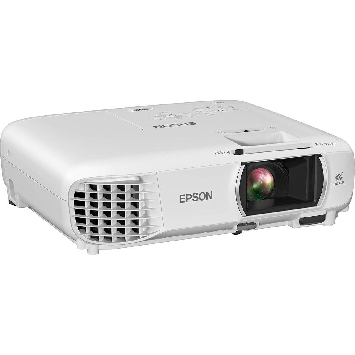 Epson Epson Home Cinema 1080 3-chip 3LCD 1080p Projector, 3400 lumens Color and White Brightness, Streaming/Gaming/Home Theater, Built-in Speaker, 16,000:1 Contrast (Renewed)