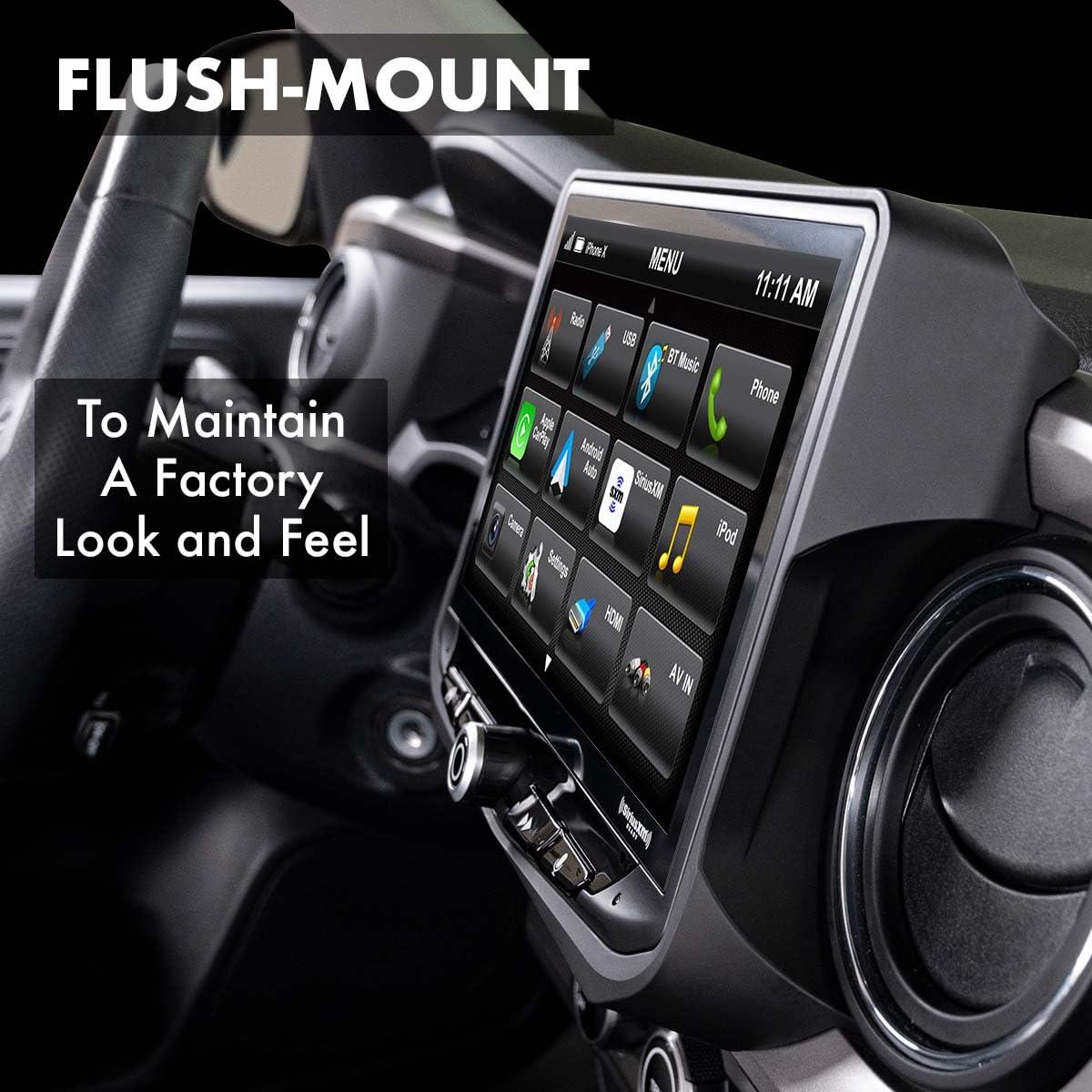 STINGER Tacoma (2016-2021) HEIGH10 10\" Radio Kit, Plug-and-Play Installation, Apple CarPlay, Android Auto, GPS Navigation, Bluetooth, SiriusXM Ready, 4 Camera Inputs (RB10TAC16B)