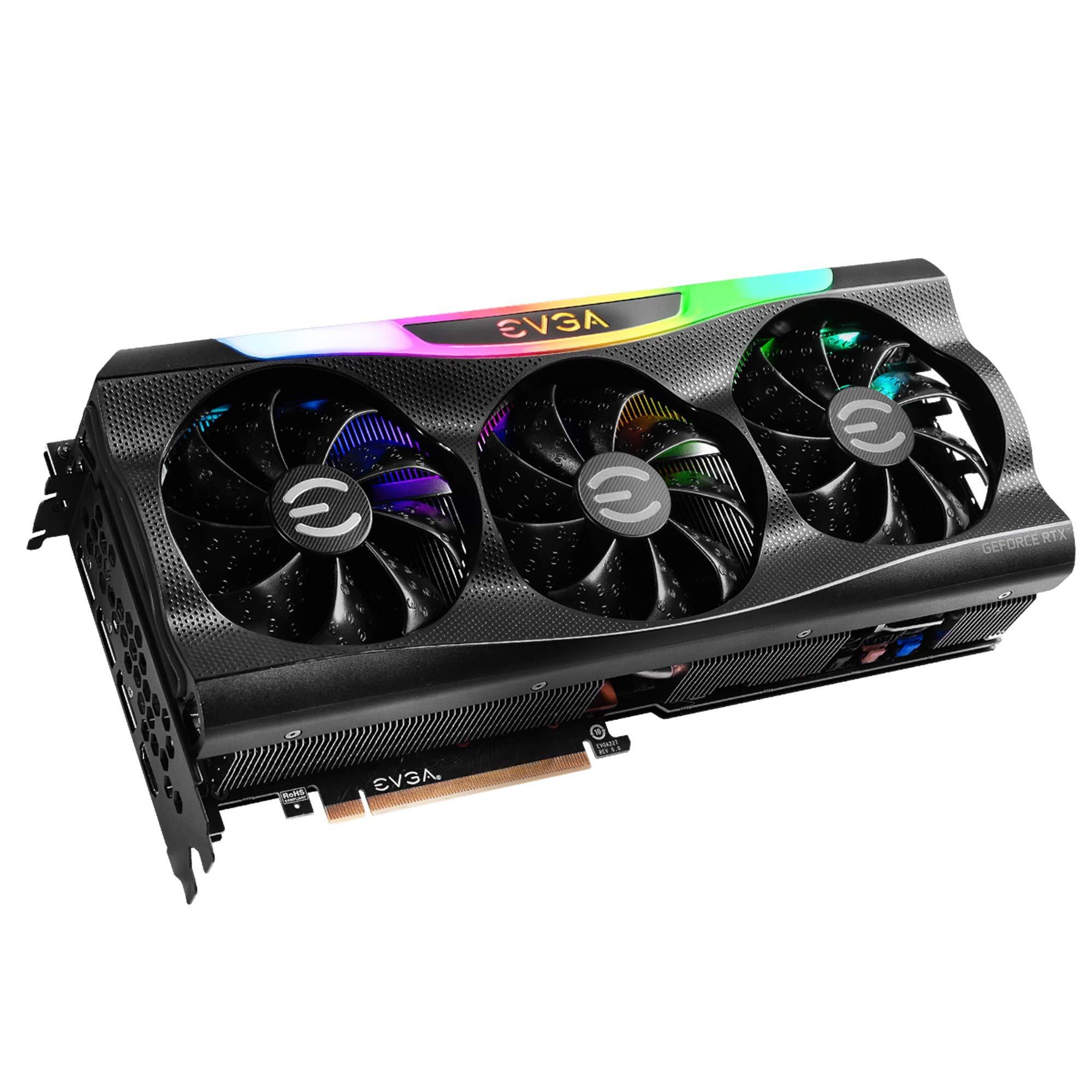 EVGA EVGA GeForce RTX 3070 FTW3 Ultra Gaming, 08G-P5-3767-KL, 8GB GDDR6, iCX3 Technology, ARGB LED, Metal Backplate, LHR