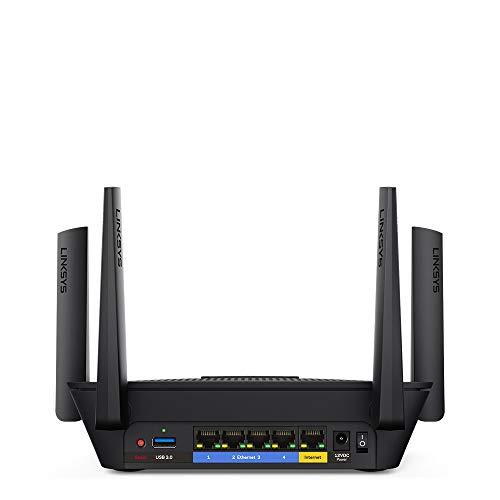 Linksys Linksys EA8300 Max-Stream: AC2200 Tri-Band Wi-Fi Router for Wireless Home Network, Uninterrupted Gaming and Streaming, MU-MIMO (Black)