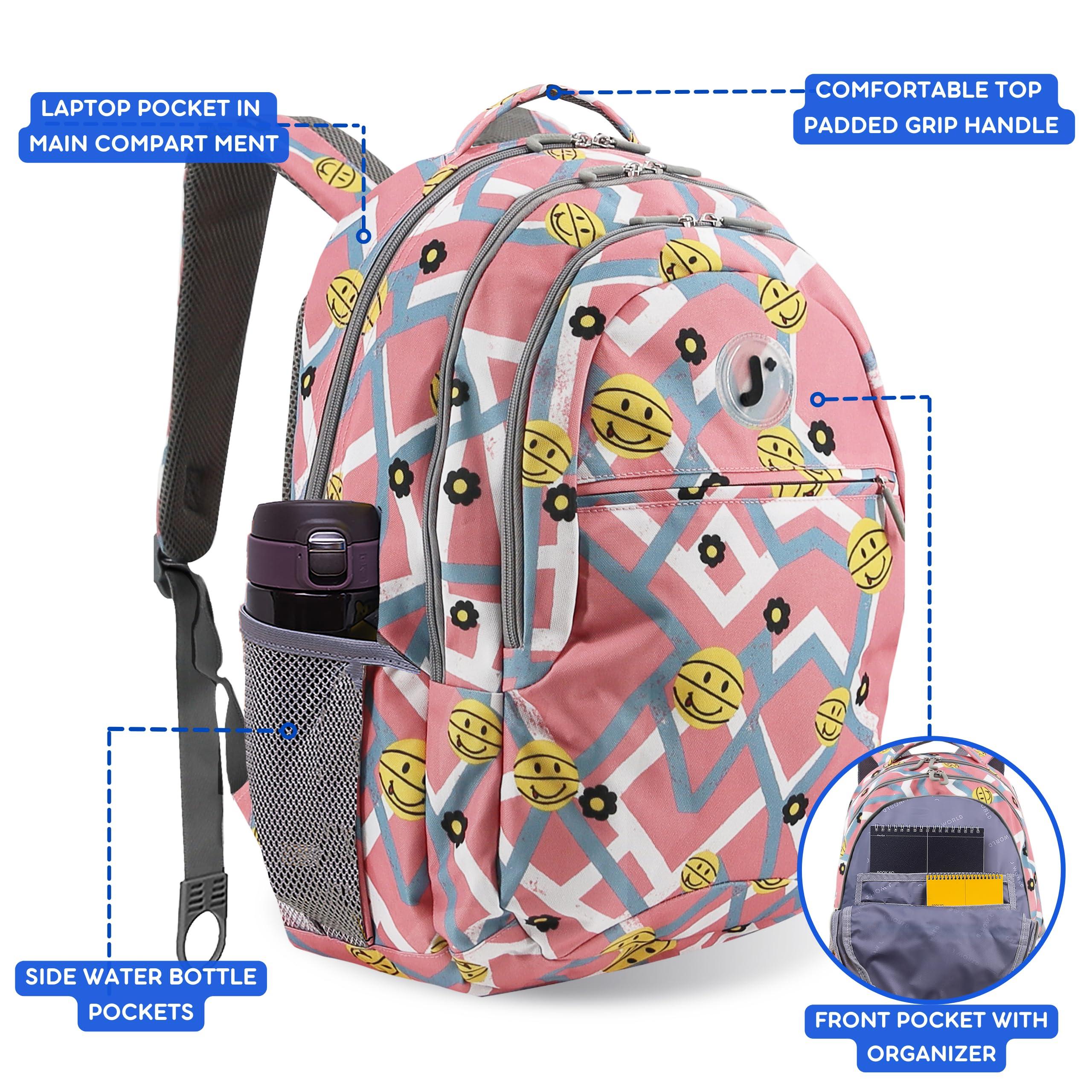 J World New York J World New York Cornelia School Backpack for Kids. Cute Womens Laptop Bookbag, Basketbally, One Size