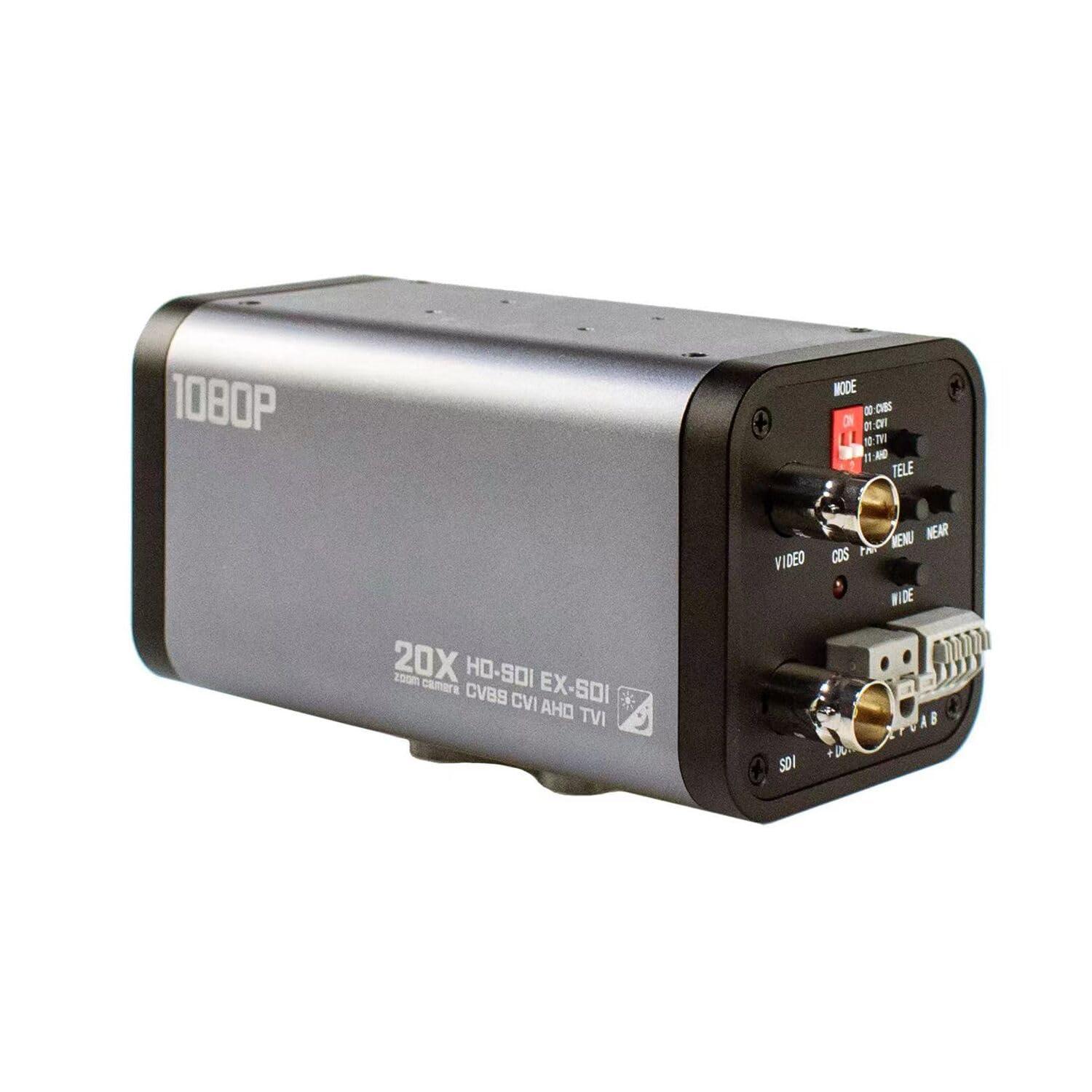 SDTNOVA 20X Optical Zoom Auto Focus HD SDI Camera 1080P 1/2.8 High Sensitivity CMOS Sensor with 4.7-94mm Lens by Button at The Back