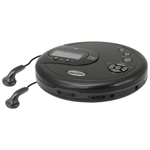 GPX GPX PC332B Portable CD Player with Anti-Skip Protection, FM Radio and Stereo Earbuds - Black