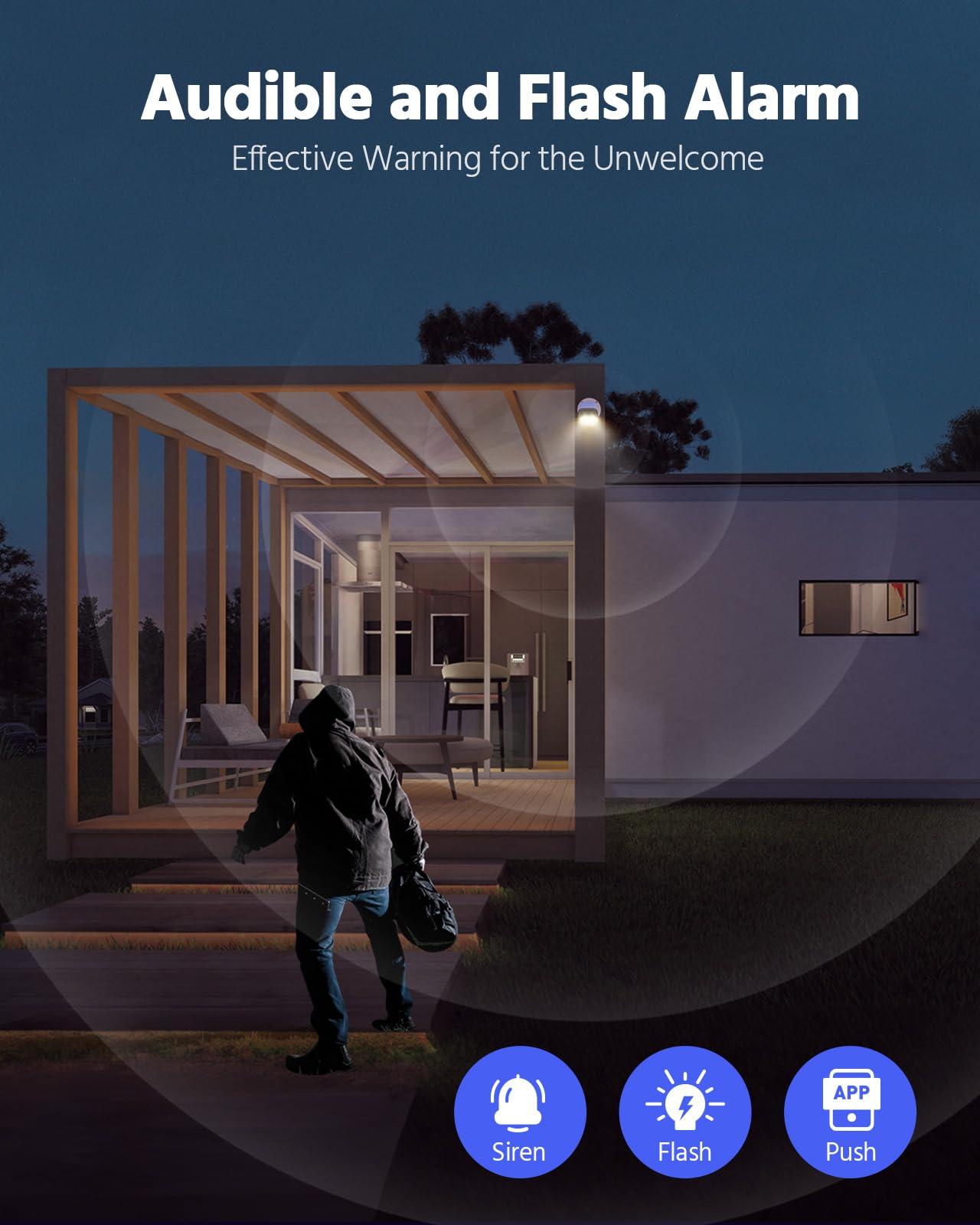 ANNKE ANNKE 4K PoE Security Camera System, Outdoor Home Surveillance, 4pcs Varifocal Bullet PoE Cameras with Two Way Talk, Pre-Installed 4TB HDD 8CH Video Recorder, 4X Optical Zoom, Smart Dual Light