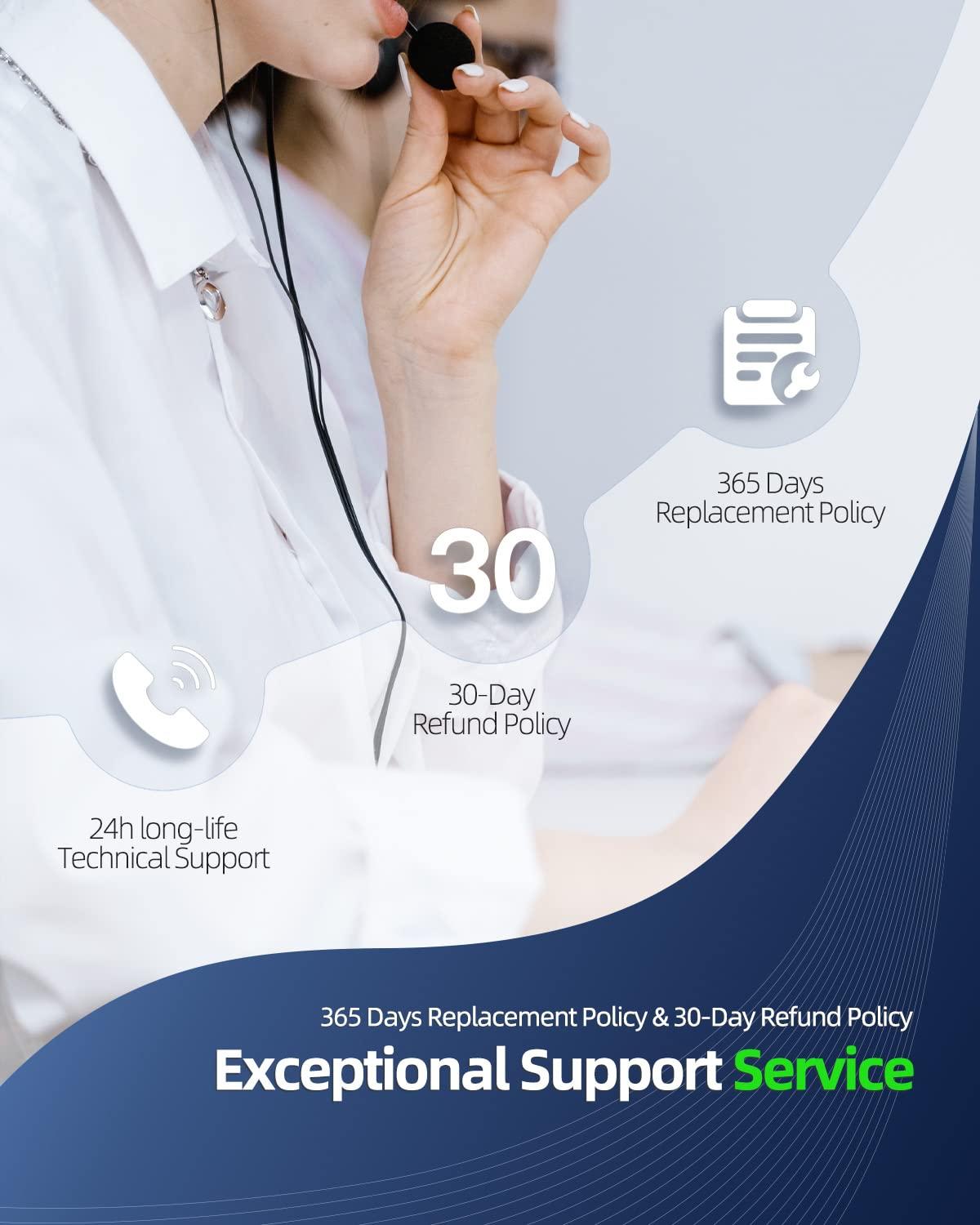 Dexpt ADL45WCC 45W Charger fit for Lenovo ADL45WCG ADL45WCE PA-1450-55LL ADP-45DW B GX20L23044 Laptop Power Adapter-(Safety Certified by UL)/Compact Design/Retractable Prongs/Extended 7.5ft Cord