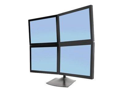 Ergotron Ds100 Quad-Monitor Desk Stand 4-Monitors Square 2up/2down 1-Base