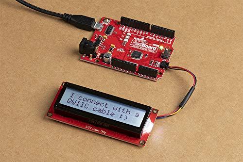 SparkFun SparkFun 16x2 SerLCD - RGB Backlight (Qwiic) - Compatible with Arduino LCD Communicate Over Serial I2C and SPI 3.3V Compatible