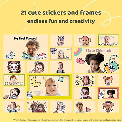 Kidamento Kidamento Kids Digital Camera & Video Camcorder, Soft BPA-Free Silicone Casing, 32GB Memory Card - Model C - Mikayo The Bear