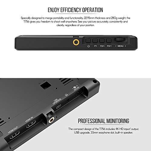 FEELWORLD FEELWORLD T756 7 Inch 4K HDMI Full HD 1920x1200 IPS On Camera Field Monitor
