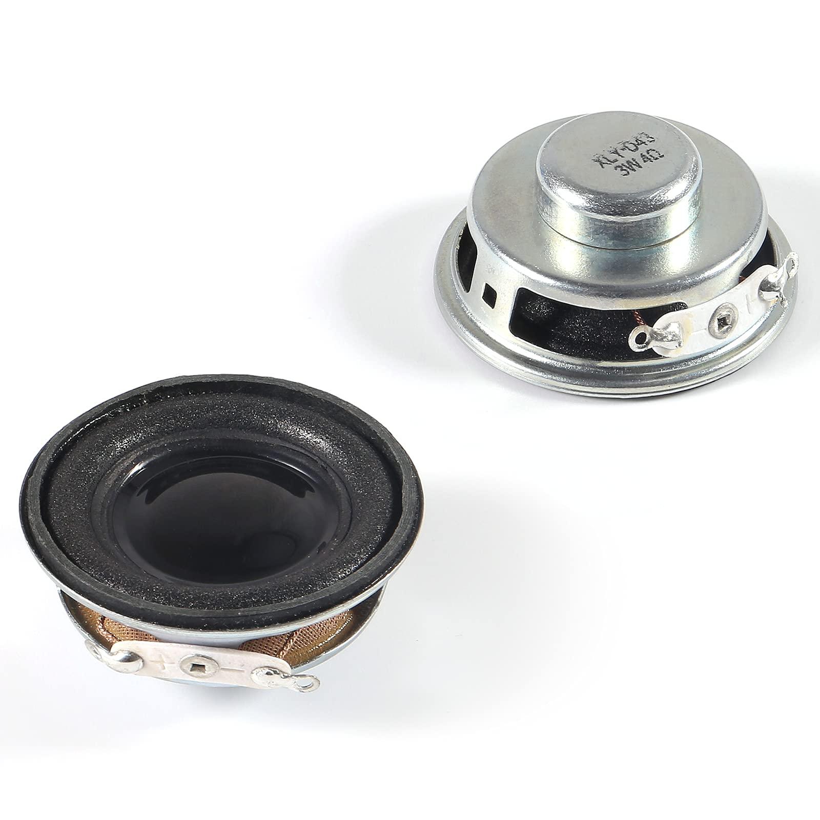 ALMOCN ALMOCN 2PCS 1.5" 4Ohm 3W DIY Small Full Range Audio Speaker Stereo Woofer Loudspeaker for Arduino and DIY Speaker