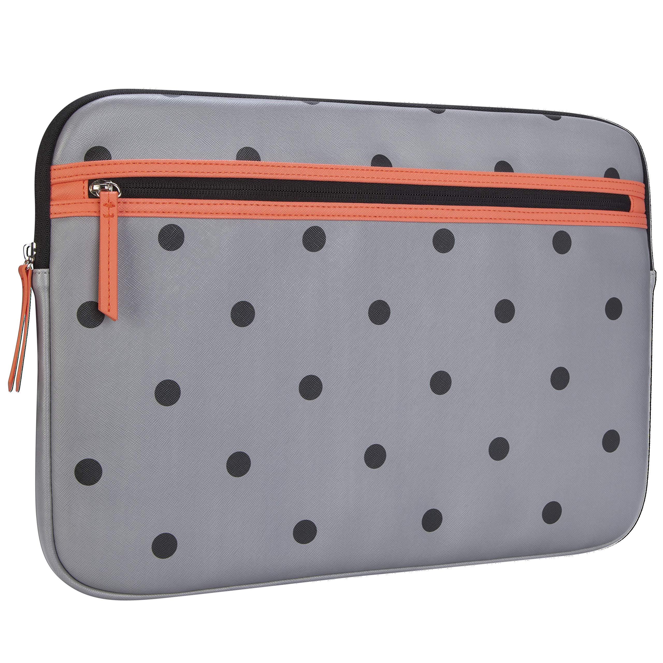 Targus Targus Arts Edition for 15.6-Inch Laptop Protective Sleeve - Polka Dot, Gray/Salmon (TSS999GL)