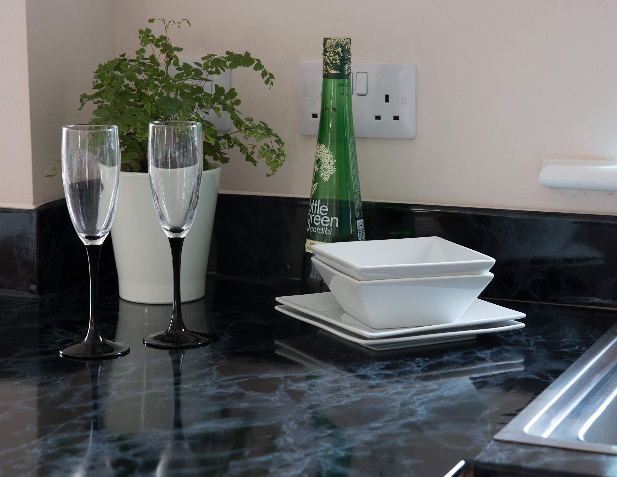 d-c-fix d-c-fix 346-8027 Decorative Self-Adhesive Film, Marble Black, 26\" x 78\" Roll