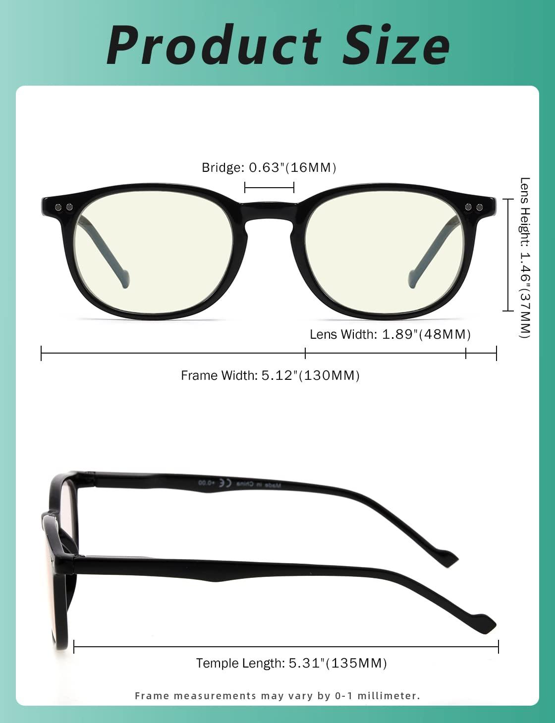 Eyekepper Eyekepper Blue Light Blocking Reading Glasses for Men Women Vintage Readers,Black