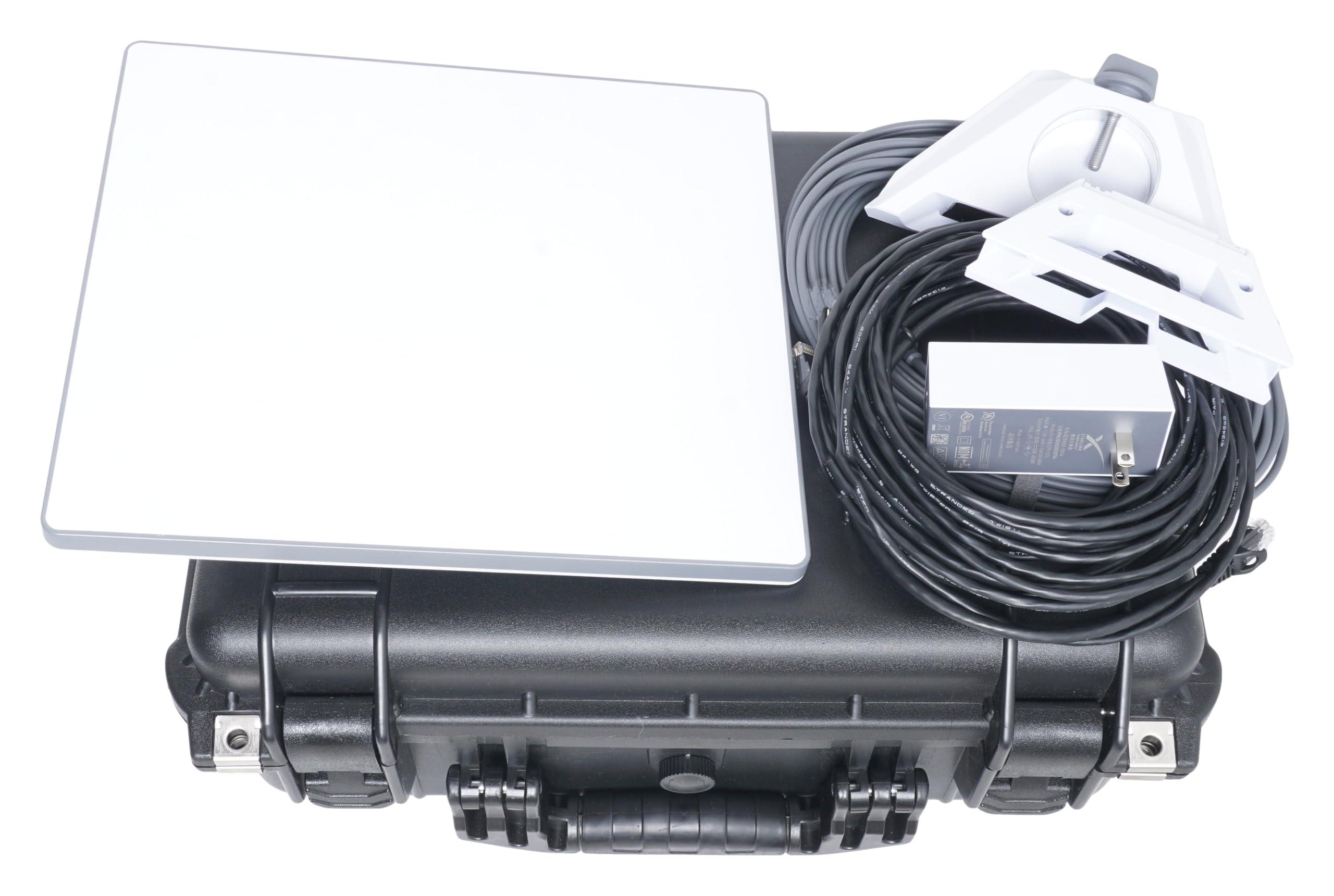 Case Club Waterproof Hard Case fits Starlink Mini Dish Kit -Precision Cut Foam For Starlink Mini, Kickstand, Pipe Adapter, Power Supply, Cables, Ethernet Cable & More in Dual Level Closed-Cell Durable Foam