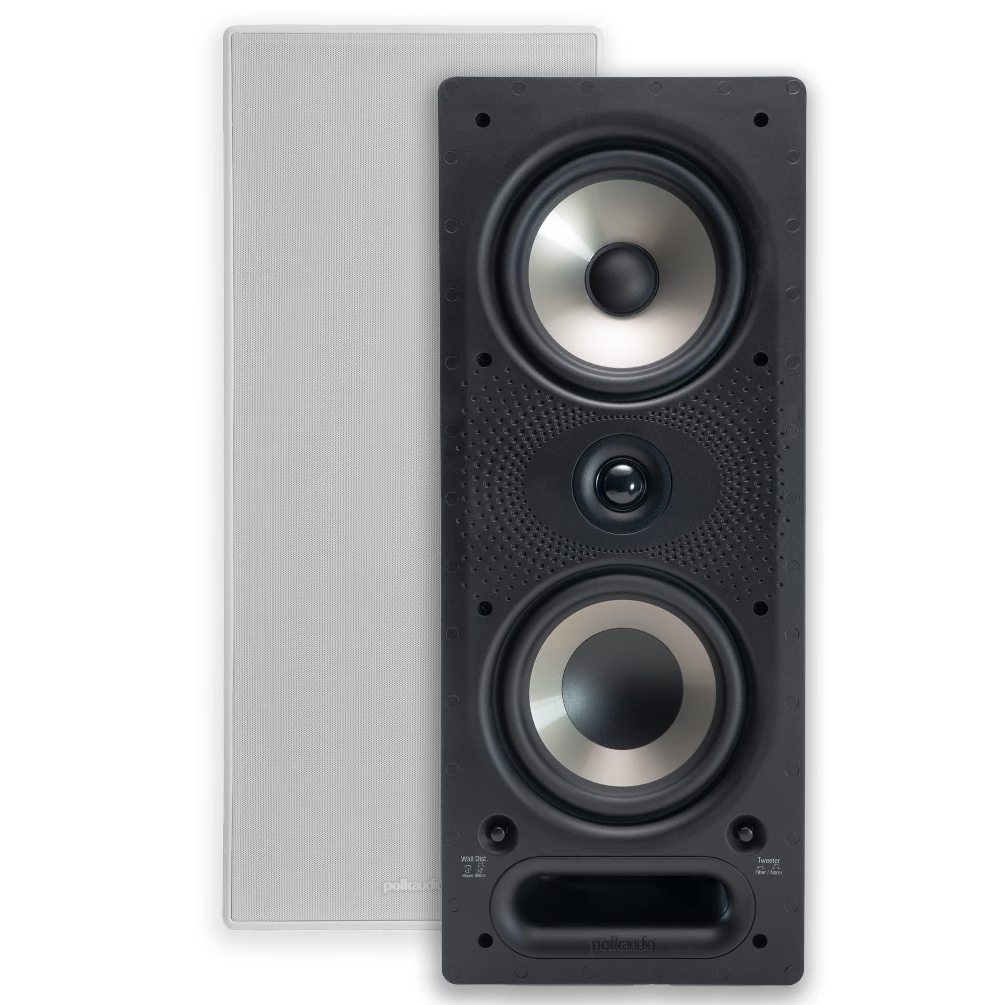 Polk Audio Polk Audio 265RT Sound Wall Mount Speakers, Black/White 255C-RT Wall Mount Speaker, Black/White