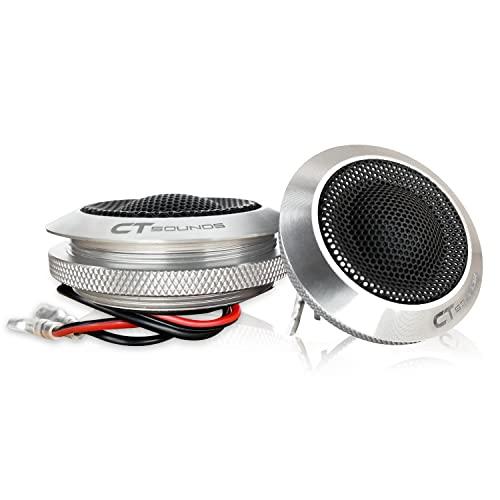 CT Sounds CT Sounds Meso 25mm 100 Watt Flush-Mount Premium Silk-Dome Tweeters, Pair