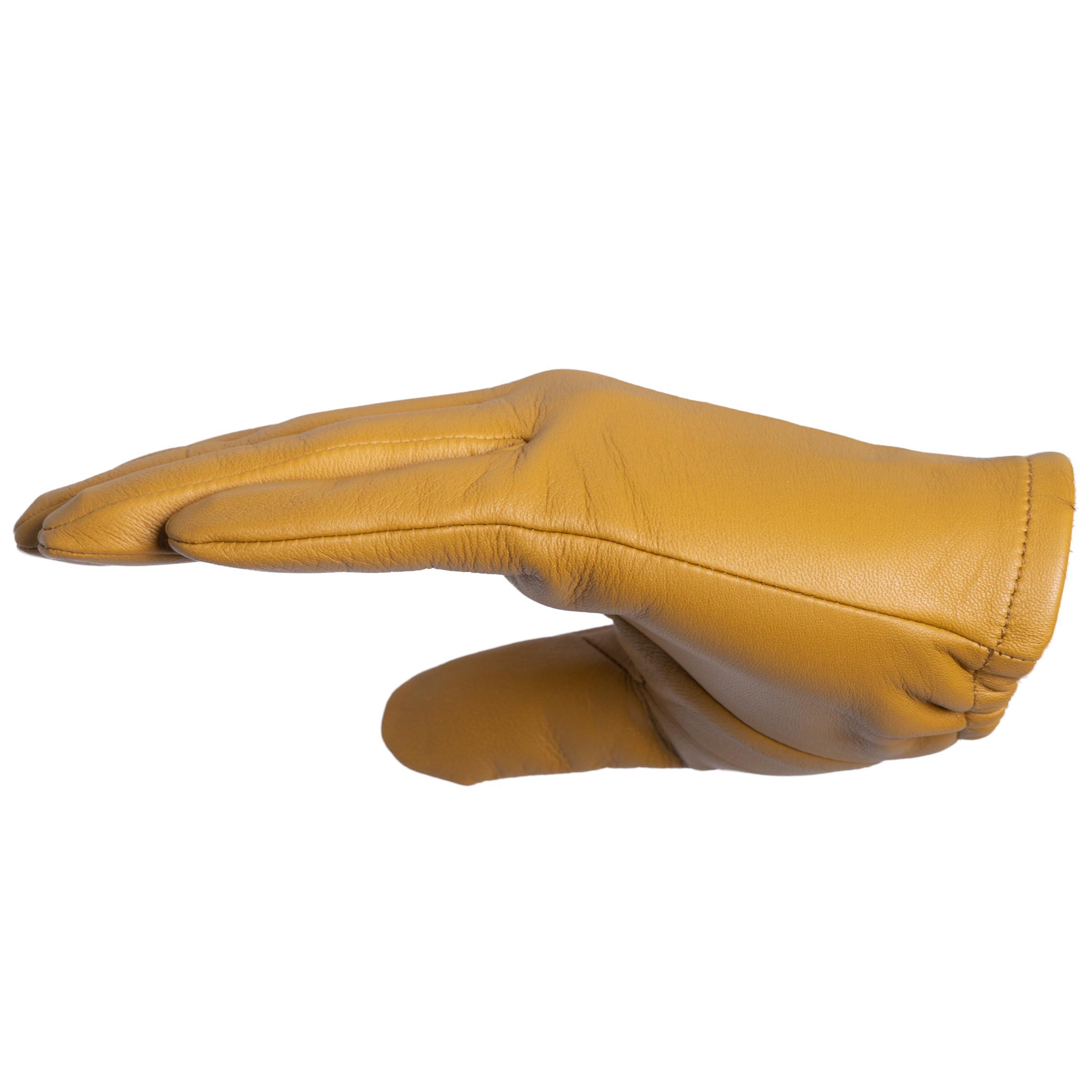 Tough Gloves Tough Gloves Patrol-X Ultra Thin Leather Gloves, TD301 Tan Size 8