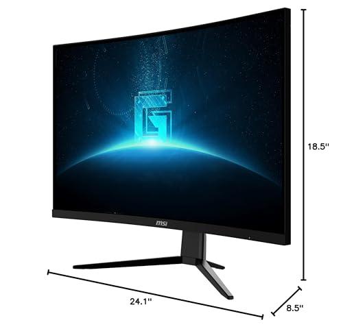 MSI MSI Full HD Non-Glare 1ms 1920 x 1080 180Hz Refresh Rate Resolution Free Sync 27" Curved Gaming Monitor (G27C3F) - Black