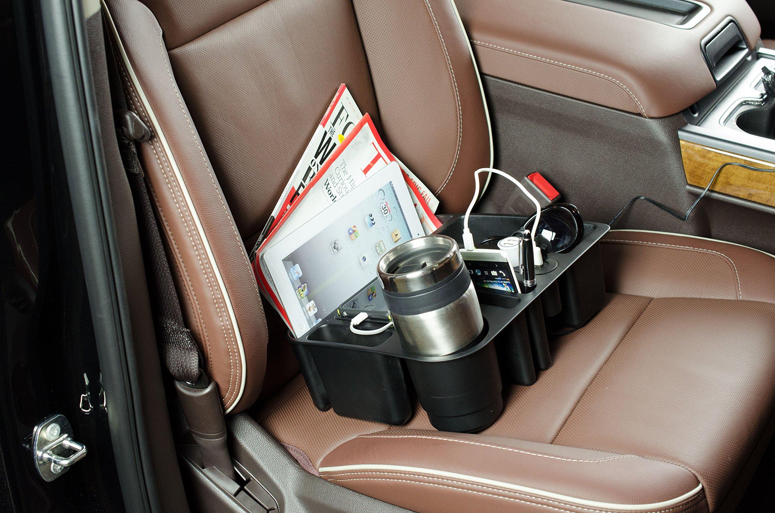 Custom Accessories Custom Accessories Tuff Tech 91135 12V and 2.4A USB Power Caddy Organizer