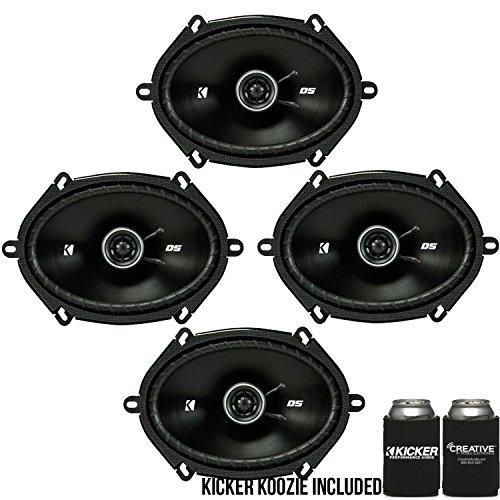 KICKER KICKER DSC680 6x8-Inch (160x200mm) Coaxial Speakers, 4-Ohm Bundle