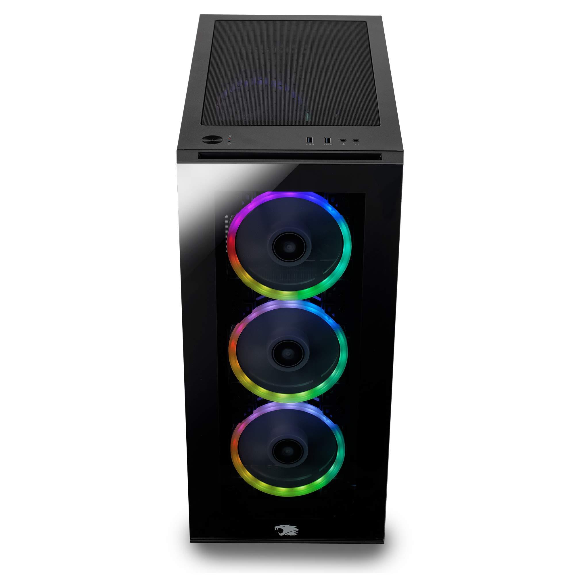 iBUYPOWER iBUYPOWER Gaming PC Computer Desktop Element MR 9320 (Intel i7-10700F 2.9GHz, NVIDIA GTX 1660 Ti 6GB, 16GB DDR4 RAM, 240GB SSD, 1TB HDD, Wi-Fi Ready, Windows 10 Home) , Black