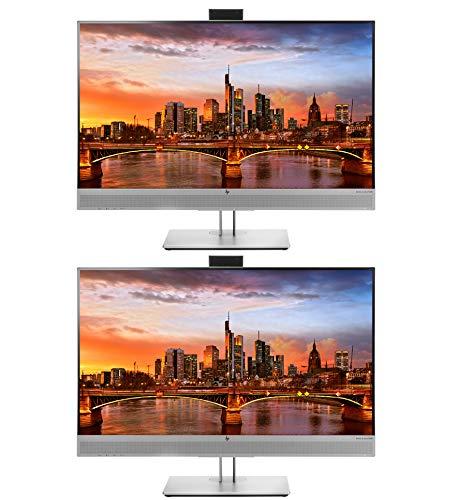HP HP EliteDisplay E273m 27 Inch LED Backlit IPS Monitor 2-Pack with Built in Speakers and Webcam, FHD 1920 x 1080 (1FH51A8#ABA)