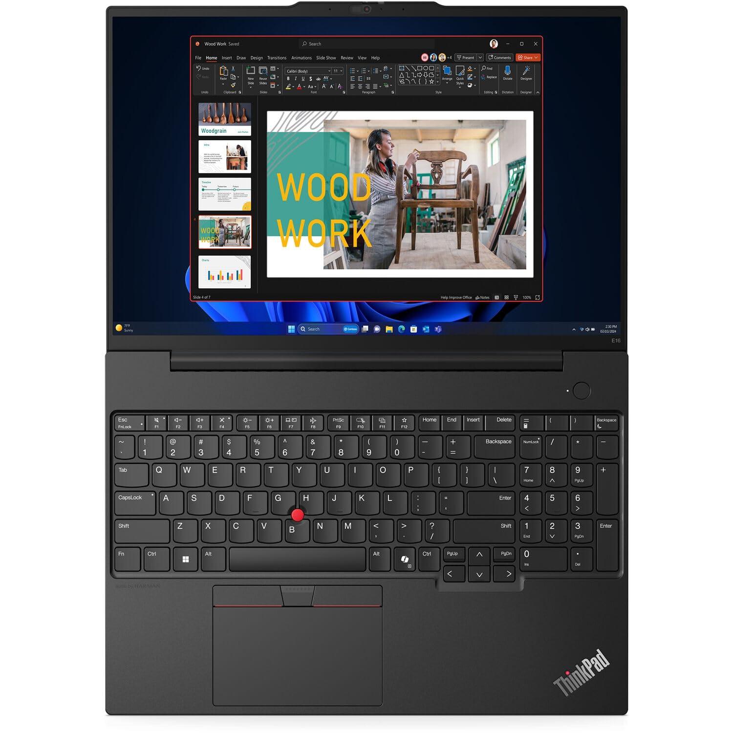 Lenovo Lenovo Thinkpad E16 Gen 2 Business Laptop 16.0" IPS WUXGA Display (AMD Ryzen 5 7535U, 32GB DDR5, 256GB PCIe SSD, Backlit KYB, Fingerprint, WiFi 6E, BT 5.3, Win 11 Pro) w/DKZ Hub