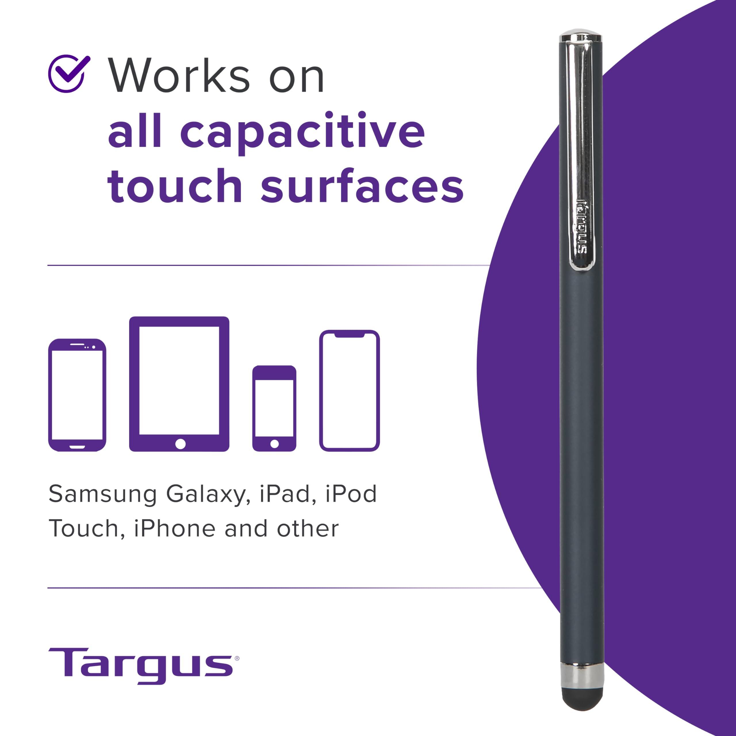 Targus Targus Stylus for iPad, iPhone, iPod, Samsung Tablets, Smartphones and Other Touchscreen Devices, Black (AMM01TBUS)