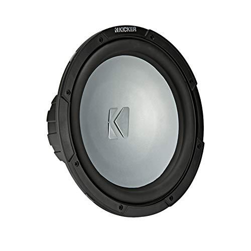 KICKER 2 Kicker 45KMF124 12\" Weather-Proof Subwoofers for Freeair Applications - 2 Kicker 45KMG12W 12\" LED Grille (Charcoal)