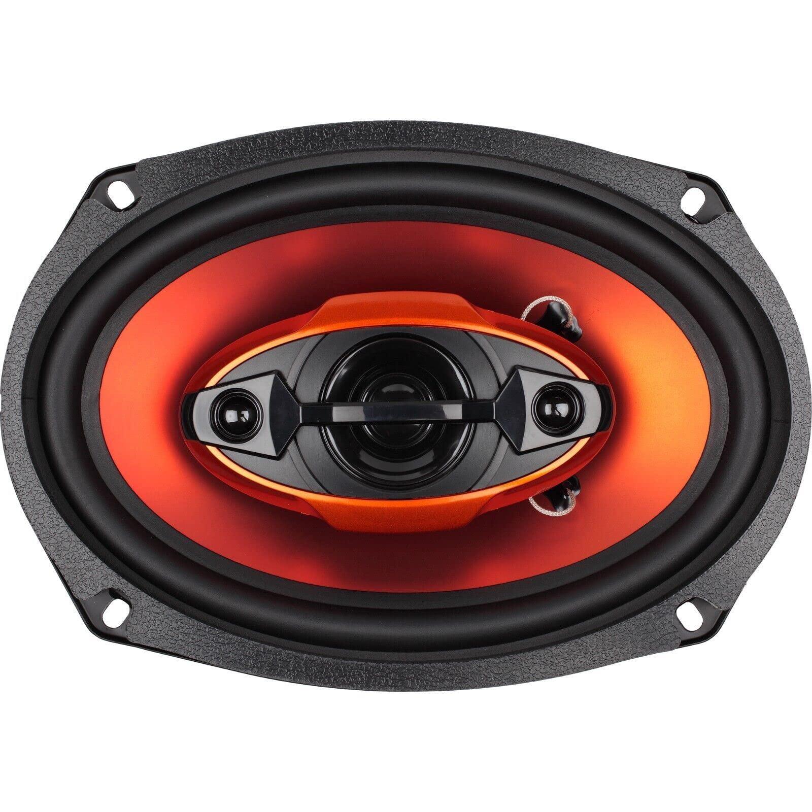 STX Audio STX Audio 2400W 6X9-Inch 4-Way Car Audio Coaxial Speakers System 6X9 Inches - 2 Pairs