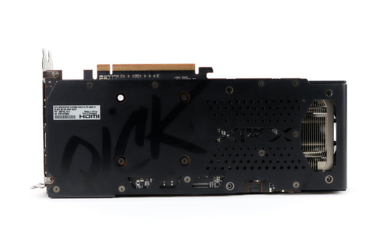 XFX XFX Speedster QICK308 Radeon RX 6600 XT Black Gaming Graphics Card with 8GB GDDR6 HDMI 3xDP, AMD RDNA 2 RX-66XT8LBDQ (Renewed)