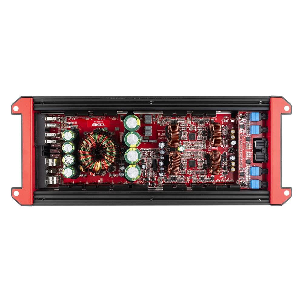 DS18 DS18 G3600.4D Car Audio Amplifier 4-Channel Class D Full-Range 3600 Watts - Compact Design Easy Installation - Extremely Powerful Amp for Vehicle Sound Systems