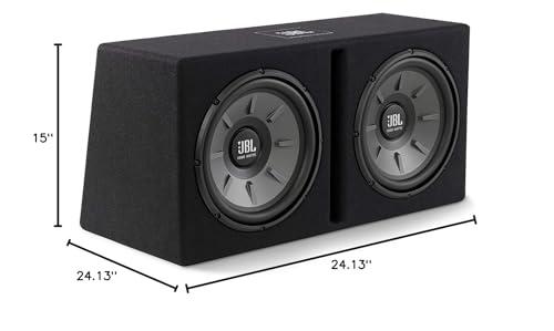 JBL JBL JBLSTAGE1220BAM 2-12\" Loaded Subwoofer Enclosure with JBL Club-A6001A 600 Watt Mono Amplifier and Wiring Kit