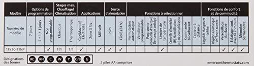 Emerson Thermostats Emerson 1F83C-11NP Conventional (1H/1C) Non-Programmable Thermostat