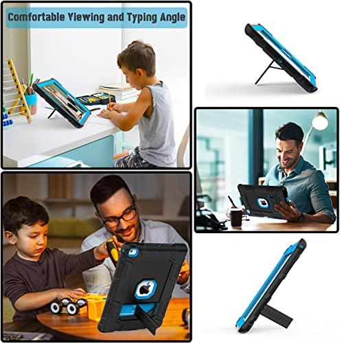 rantice Rantice iPad 6th Generation Cases, iPad 5th Generation Case, iPad 9.7 Case, iPad Air 2 Case, Hybrid Shockproof Rugged Drop Protection Case Built with Kickstand for iPad 9.7 inch (Blue)