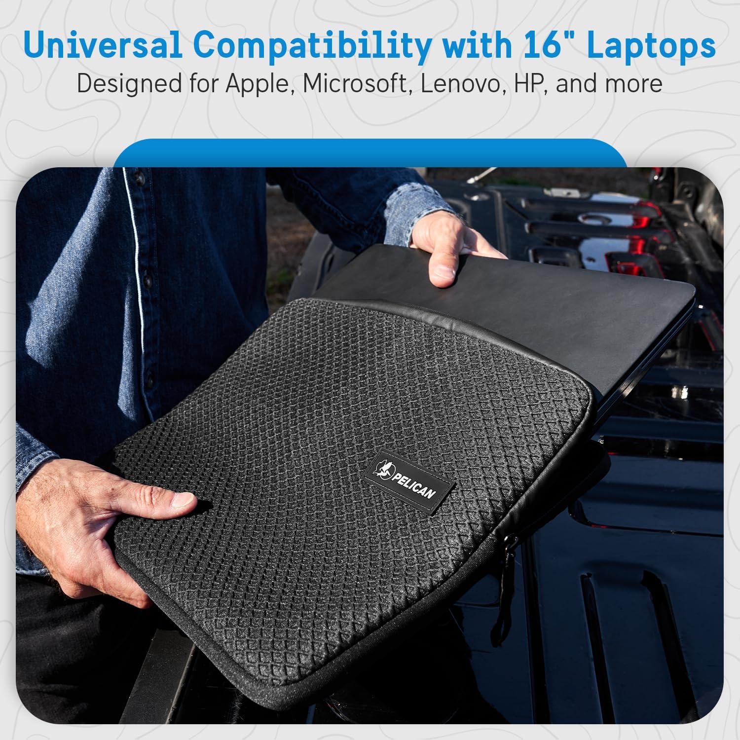 Pelican Pelican Traveler Laptop Case/Sleeve 16 Inch [Padded Exterior] [Compact Design] Weather Resistant and Heavy Duty Laptop Bag for All Laptops from 14 inches up to 16 inches - MacBook Pro/Air - Black