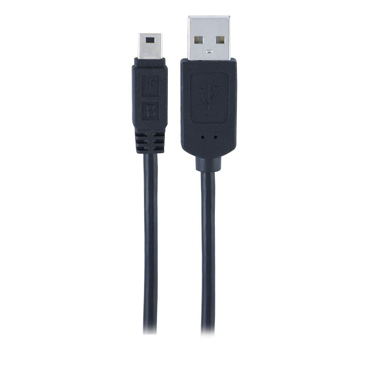 GE GE USB 2.0 Mini Device 6 ft. Cable, Black, 34466
