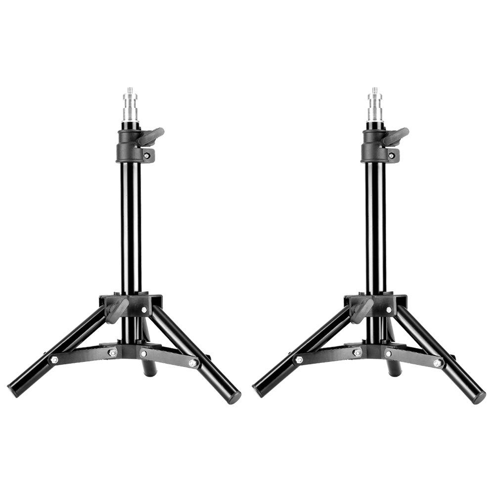 Neewer Neewer® Mini Set of Two Aluminum Photography Back Light Stands with 32"/80cm Max Height for Relfectors, Softboxes, Lights, Umbrellas, Backgrounds