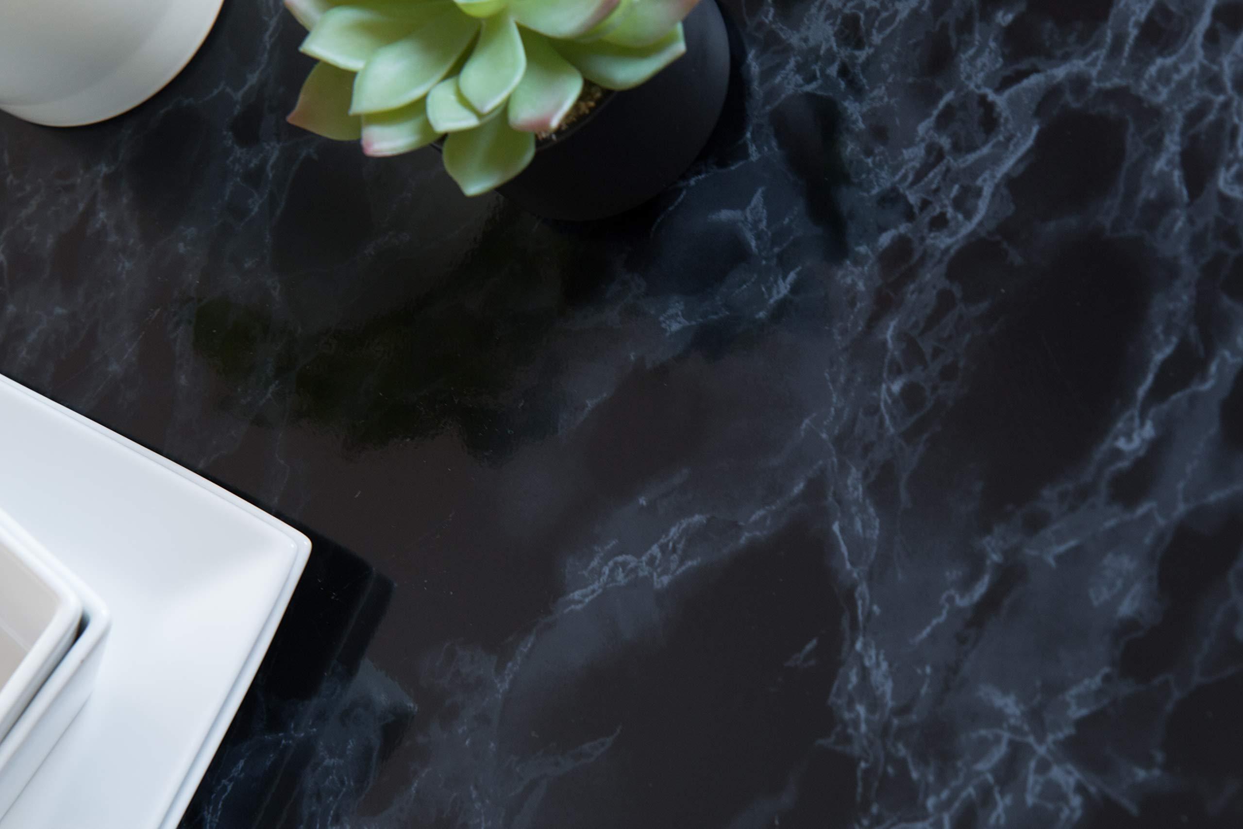 d-c-fix d-c-fix 346-8027 Decorative Self-Adhesive Film, Marble Black, 26\" x 78\" Roll