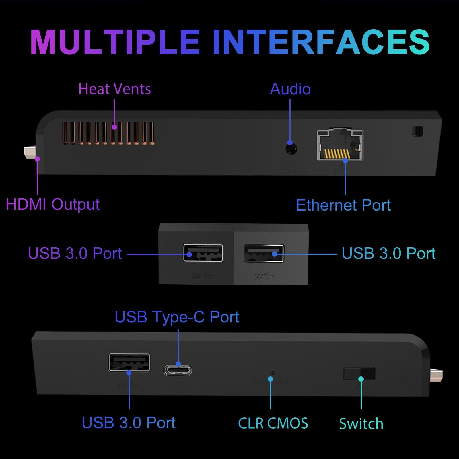 ALADAWN Mini PC Stick Windows 11 Pro,Intel Compute Stick with Celeron J4125,8GB RAM 256GB M.2 SSD (up to 1TB),PC Stick Support Auto Start/Gigabit Ethernet/WiFi/BT,Home/Business Pocket Computer