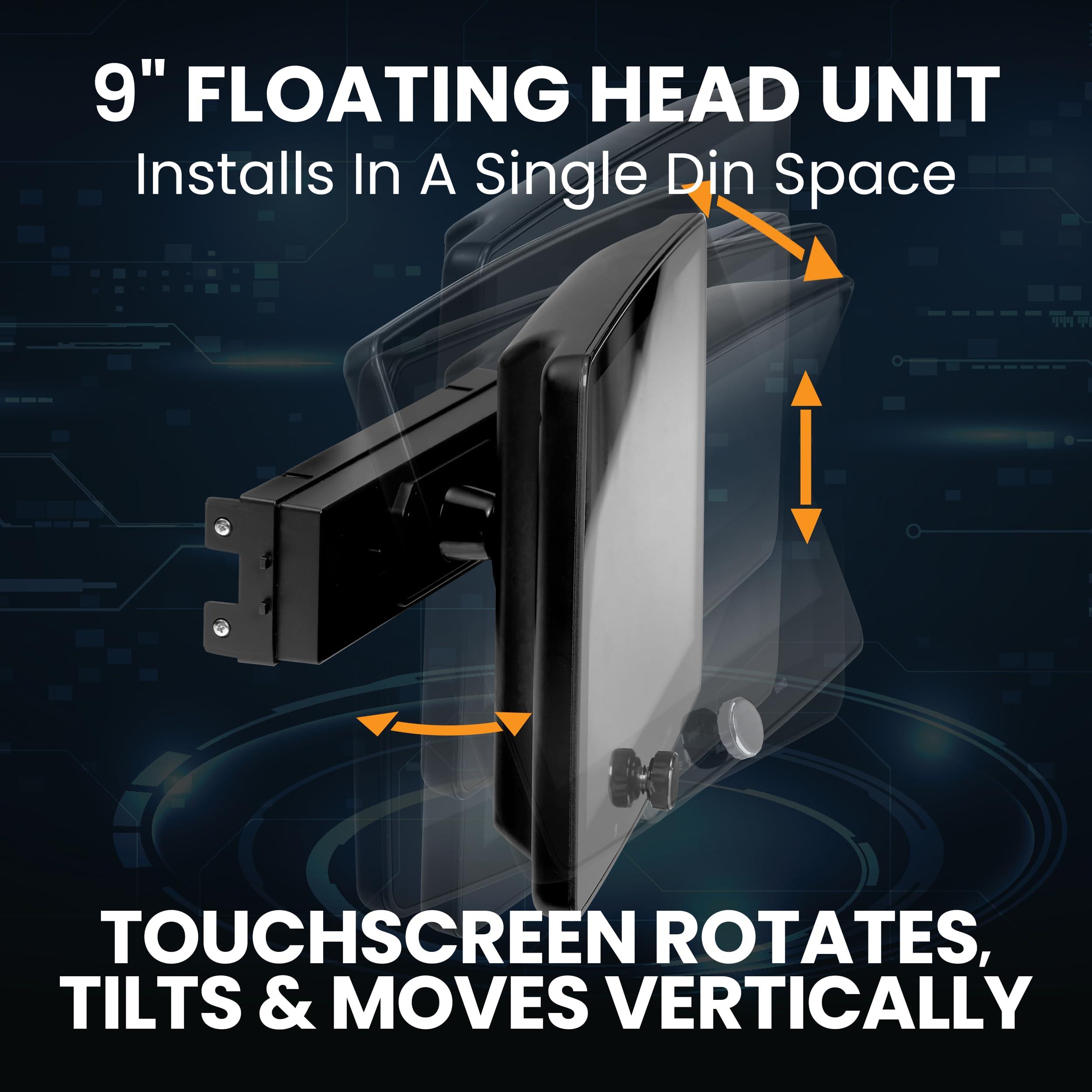 BOSS Audio Systems BOSS Audio Systems BCPA9 Single DIN Car Stereo Wireless Apple CarPlay, Android Auto, 9 Inch Touchscreen, Bluetooth, AM/FM Radio Receiver